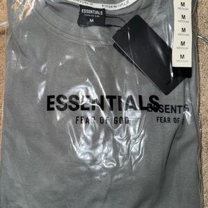 Essentials Fear of God Gray T-Shirt